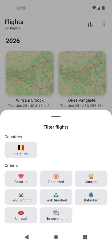 Filter, sort and search on Android