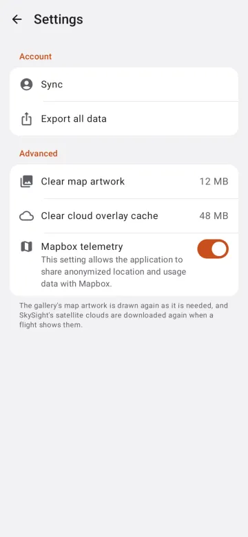Export all data on Android