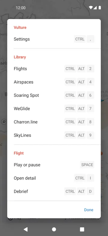 Keyboard shortcuts on Android