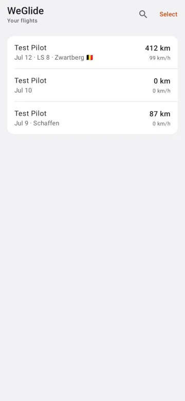 WeGlide on Android