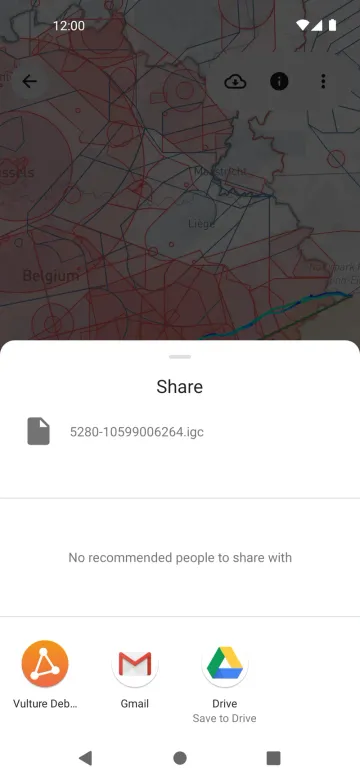 Share a flight on Android