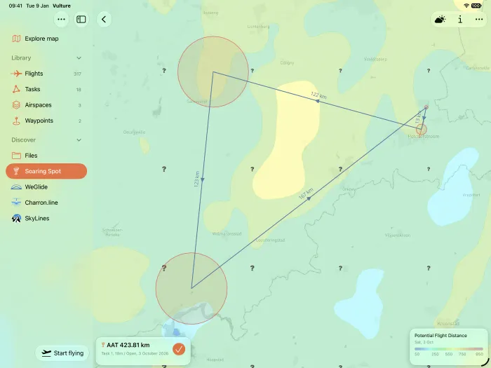 SkySight forecasts on iPad