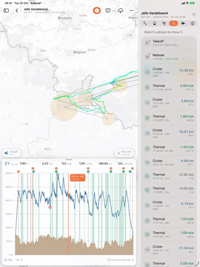 Phases and engine runs on iPad