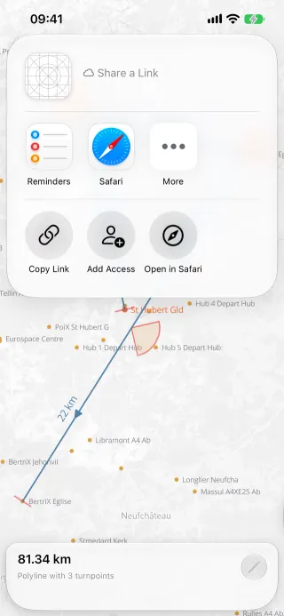 Task sharing on iPhone