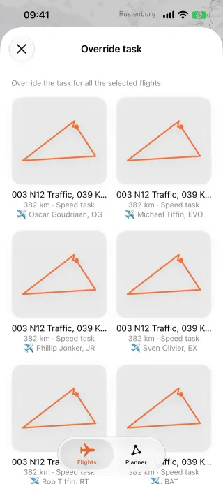 Override task on iPhone