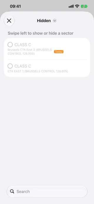 Hidden airspace on iPhone