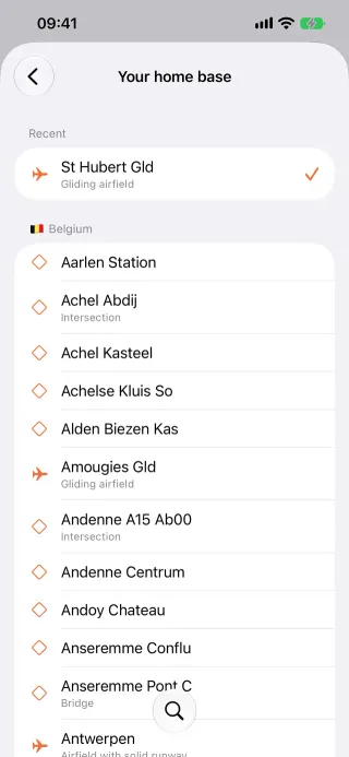 Home base on iPhone