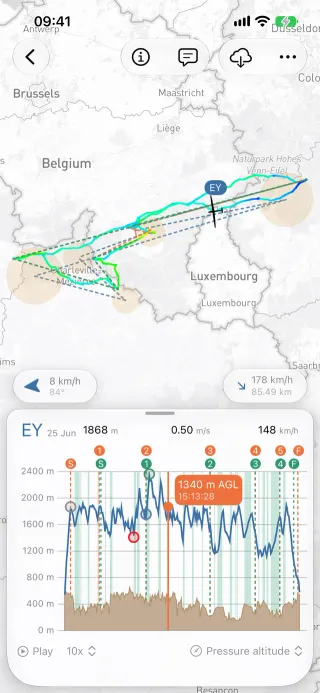 Barogram on iPhone