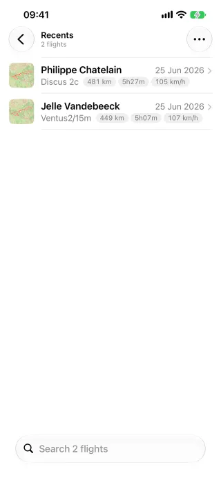 Recents on iPhone