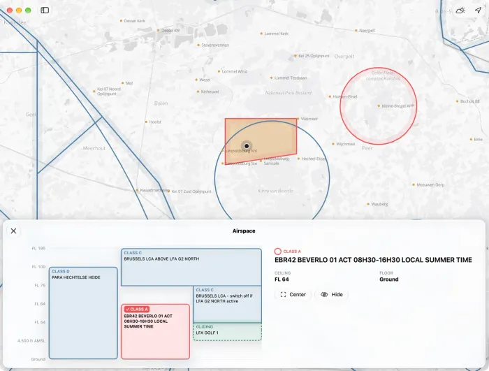 Airspace sheet on Mac