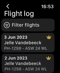 Logbook on Watch
