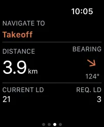 Go to a target in flight on Watch