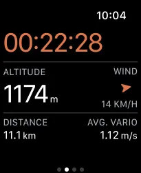 Record a flight on Watch