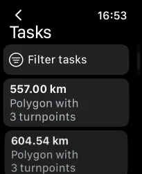 Task list on Watch